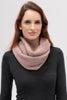 Womens Texture Loop Scarf Rose Dust 0319