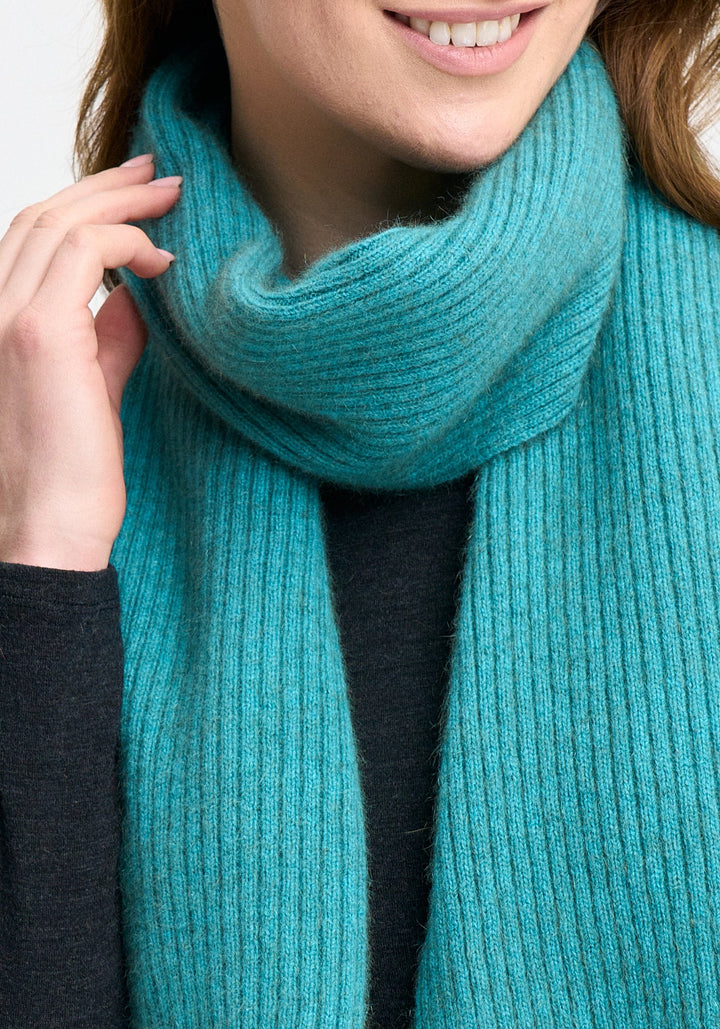 Unisex Ribbed Scarf Glacier 0578