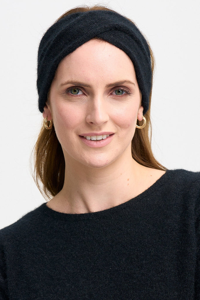 Womens Merinomink Hallie Headwarmer Jet 0602