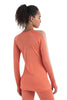 Womens 125 ZoneKnit™ Merino Blend LS Crewe Tang/Praline 0A56H4