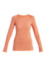 Womens 125 ZoneKnit™ Merino Blend LS Crewe Tang/Praline 0A56H4