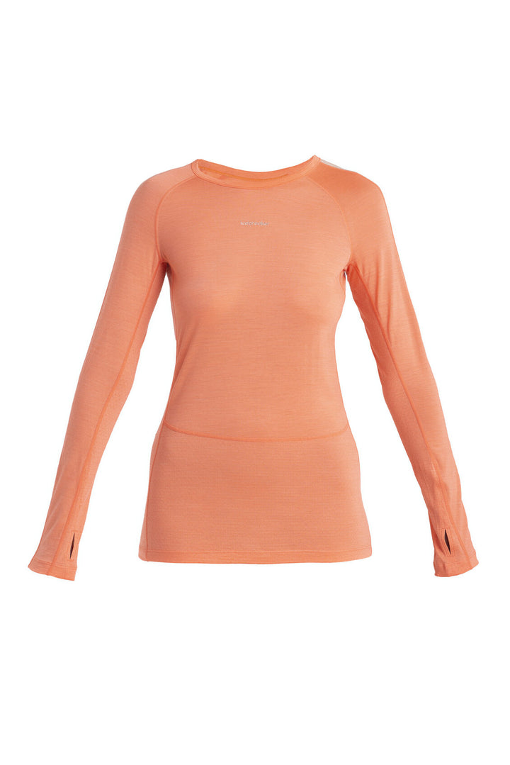Womens 125 ZoneKnit™ Merino Blend LS Crewe Tang/Praline 0A56H4