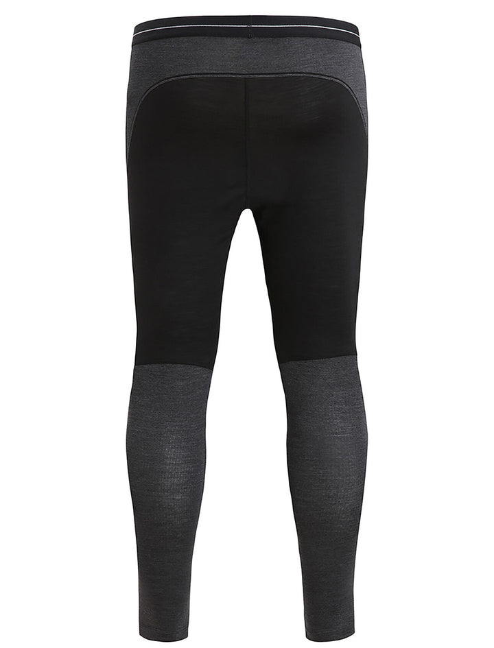Mens 125 ZoneKnit™ Merino Blend Thermal Leggings Black/Jet Heather 0A56H5