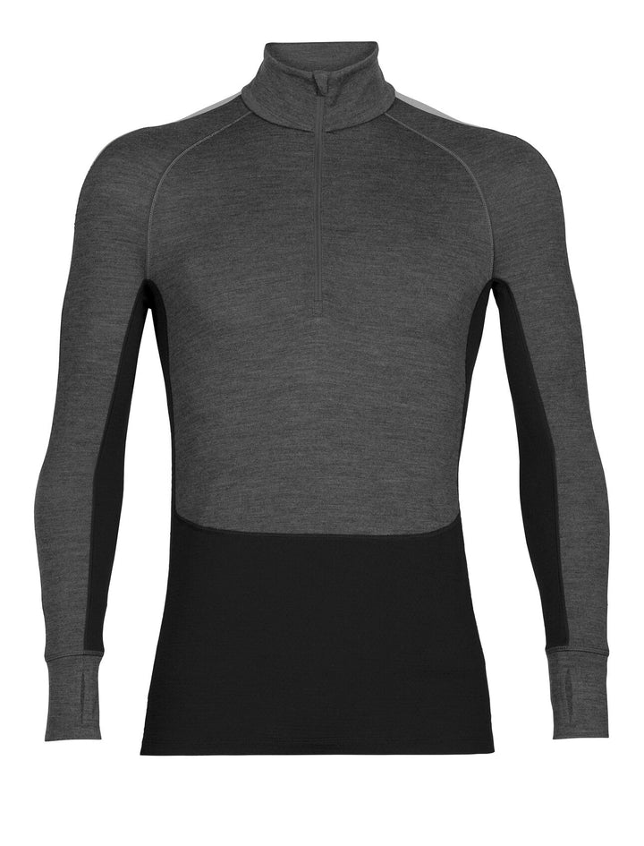 Mens 260 ZoneKnit™ Merino LS Half Zip Jet Heather 0A56HF