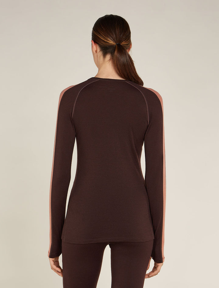Womens 260 Zoneknit LS Crewe Bittersweet/ Cedarwood 0A56HL