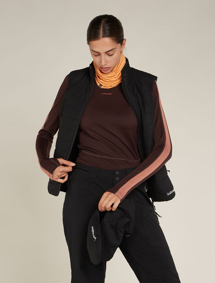 Womens 260 Zoneknit LS Crewe Bittersweet/ Cedarwood 0A56HL