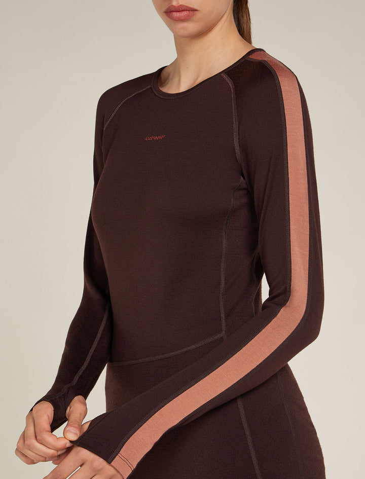 Womens 260 Zoneknit LS Crewe Bittersweet/ Cedarwood 0A56HL