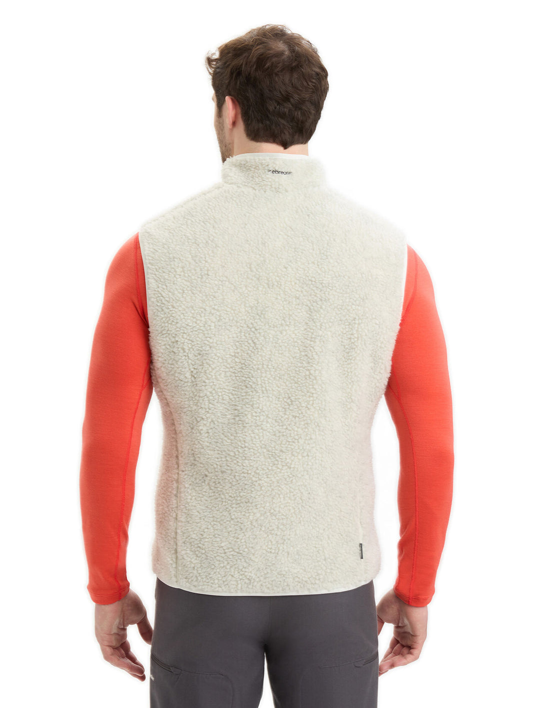 Mens RealFleece™ Merino High Pile Vest Ecru Heather/Snow 0A56NZ