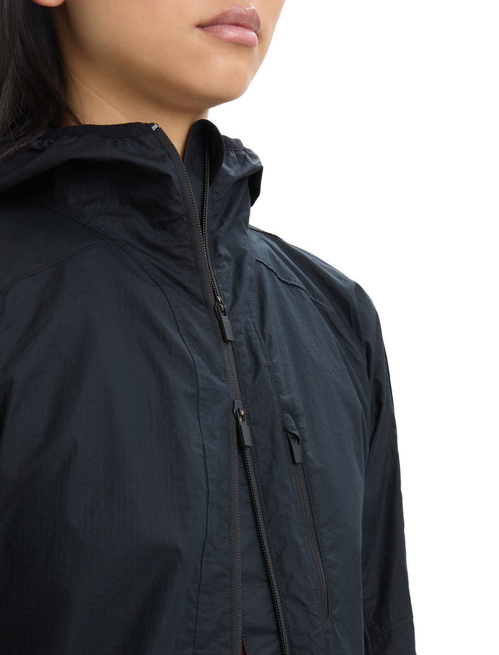 Womens Shell+™ Merino Cotton Windbreaker Black  0A56OC