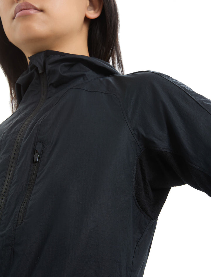Womens Shell+™ Merino Cotton Windbreaker Black  0A56OC