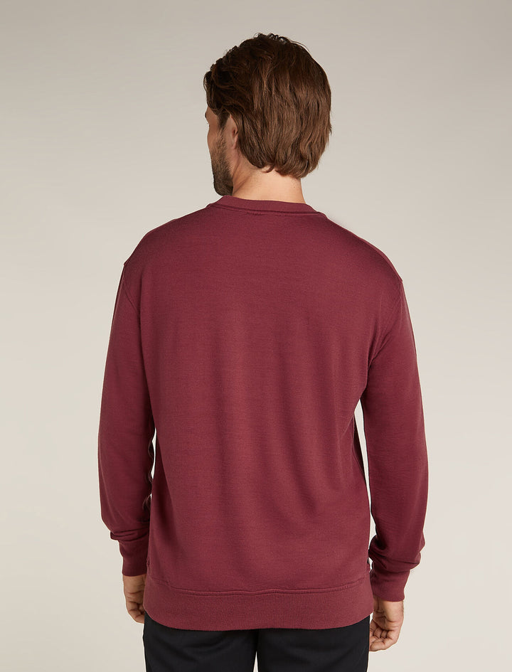 Mens Merino Shifter II Long Sleeve Sweatshirt Port 0A56QV