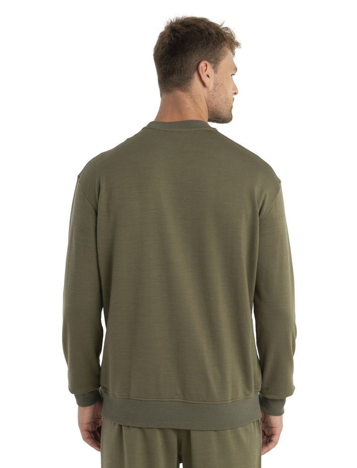 Mens Merino Shifter II Long Sleeve Sweatshirt Loden 0A56QV