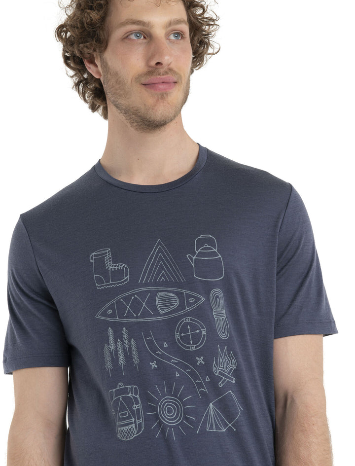 Mens Merino 150 Tech Lite II Short Sleeve Tee Camp Essentials Graphite  0A56RA
