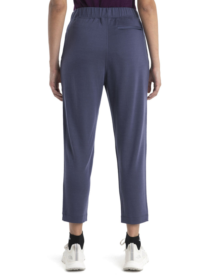 Womens Merino Blend 200 Crush Ankle Pants Graphite BA56T7