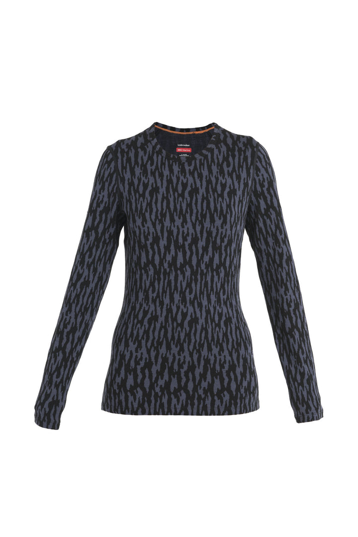 Womens Merino 260 Vertex LS Thermal Top Glacial Flow Graphite/Black 0A56TC