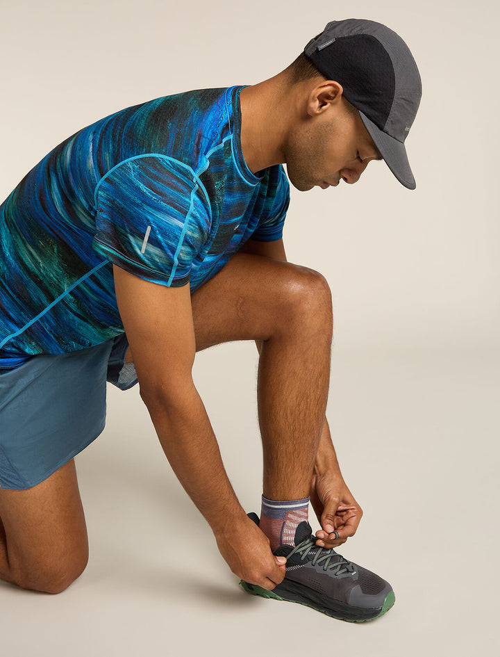 Mens Merino Blend Run+ Ultralight Mini Socks Carob/Graphite 0A56VI