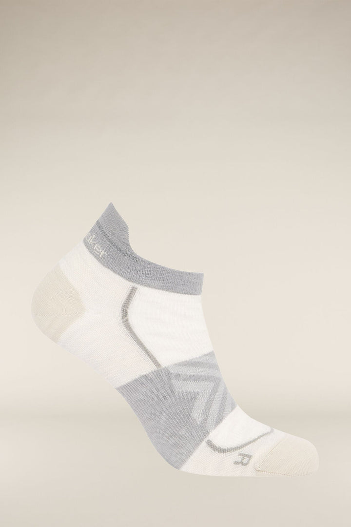 Womens  Merino Run+ Ultralight Micro Socks Ecru/Heather/Alloy 0A56VJ