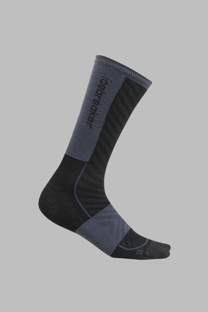 Mens Merino Blend Run+ Ultralight Crew Socks Black/Graphite 0A56VL