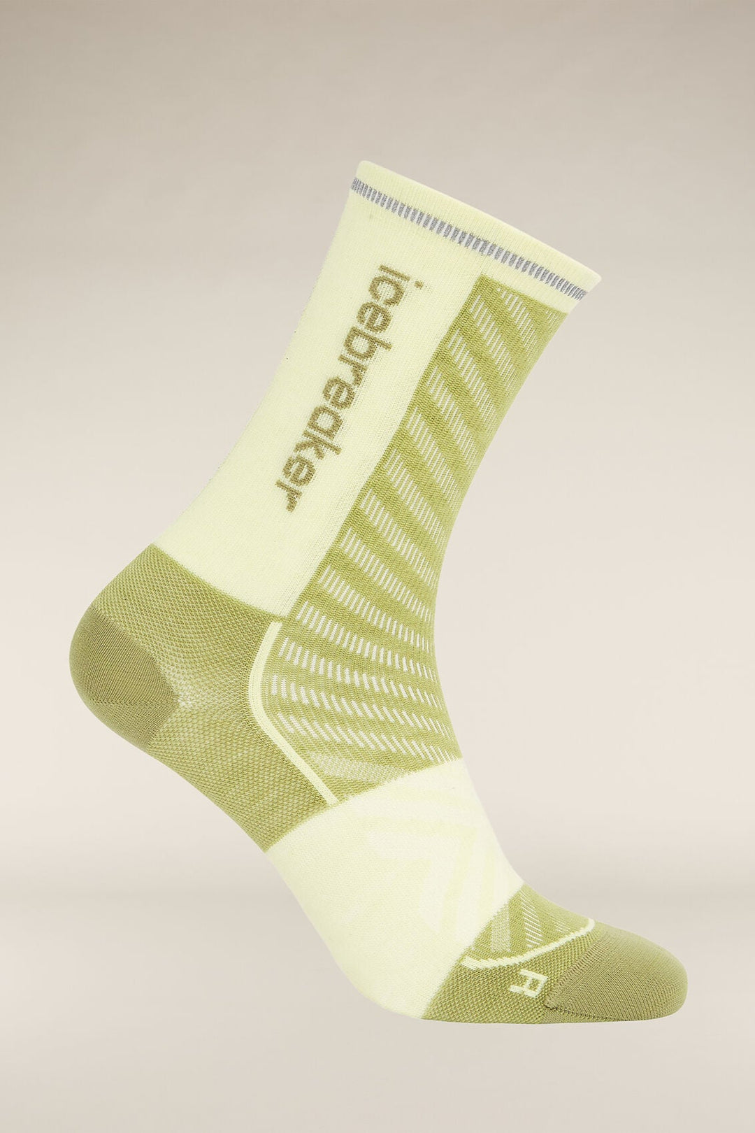 Womens Merino Blend Run+ Ultralight Crew Socks Olive/Citrine 0A56VM