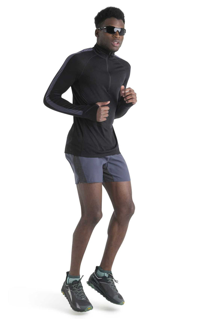 Mens 125 ZoneKnit™ Merino Blend LS Half Zip Thermal Top