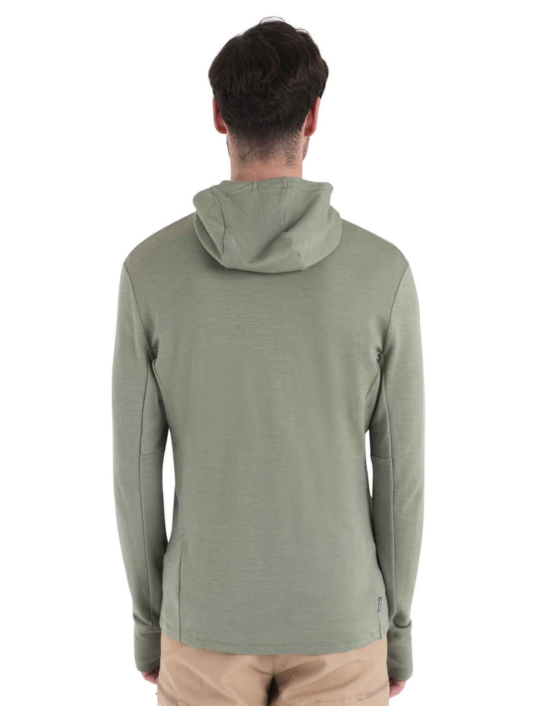 Mens Merino 260 Quantum IV LS Zip Hoodie Lichen/Hyper 0A56W2