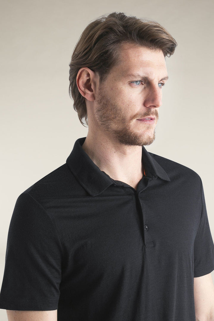 Mens Merino 150 Tech Lite Short Sleeve Polo Black 0A56WK