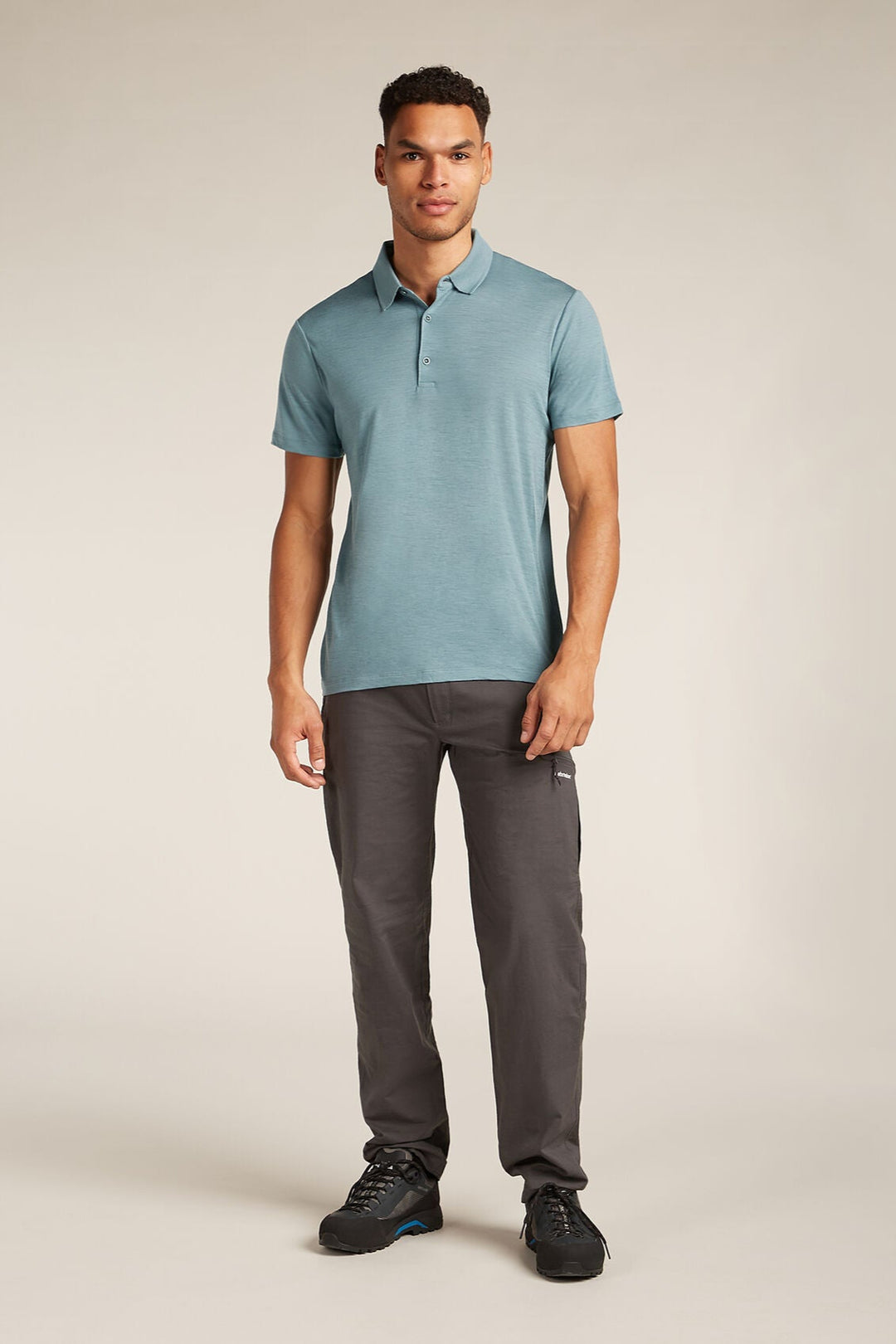 Mens Merino 150 Tech Lite Short Sleeve Polo Blue Ash 0A56WK