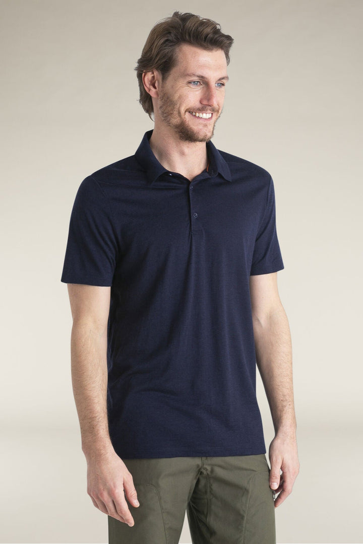 Mens Merino 150 Tech Lite Short Sleeve Polo Midnight Navy 0A56WK