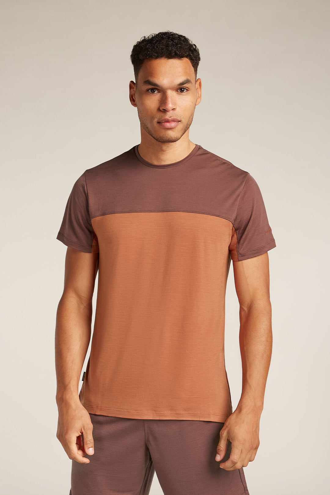 Mens Merino Blend 125 Cool-Lite™ Sphere S S  T-Shirt Dusty clay/Carob   0A56X3