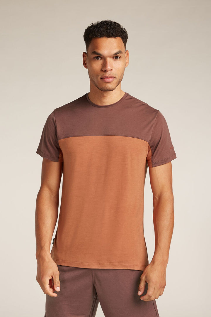 Mens Merino Blend 125 Cool-Lite™ Sphere S S  T-Shirt Dusty clay/Carob   0A56X3