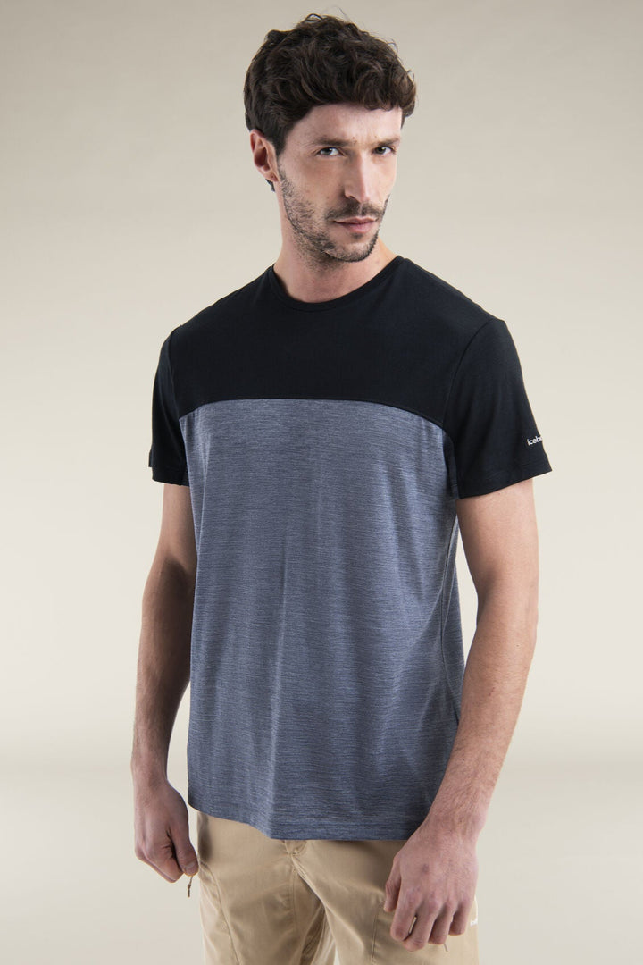 Mens Merino Blend 125 Cool-Lite™ Sphere S S  T-Shirt Graphite Heather /Black  0A56X3