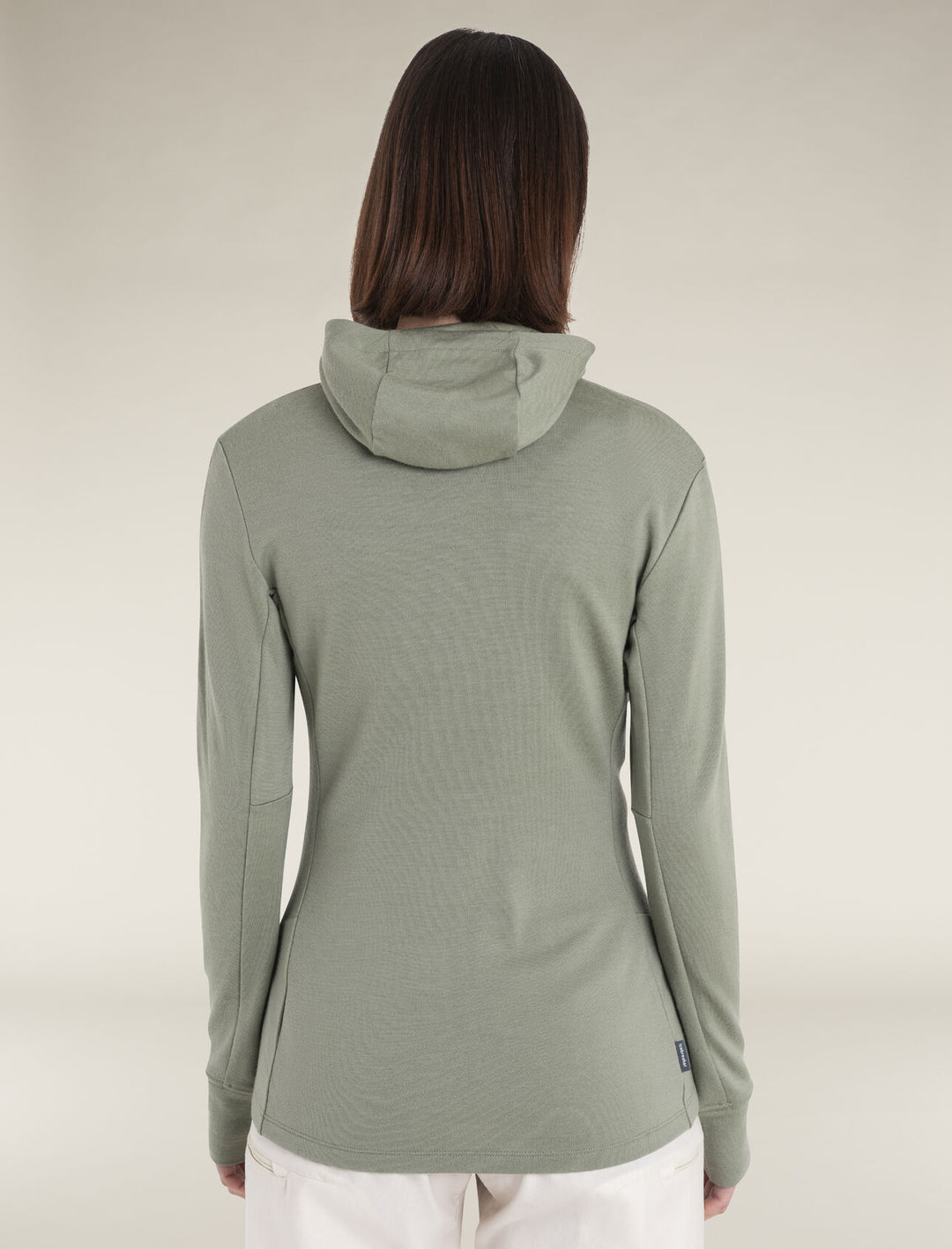 Womens Merino 260 Quantum Long Sleeve Zip Hoodie Lichen BA56XR