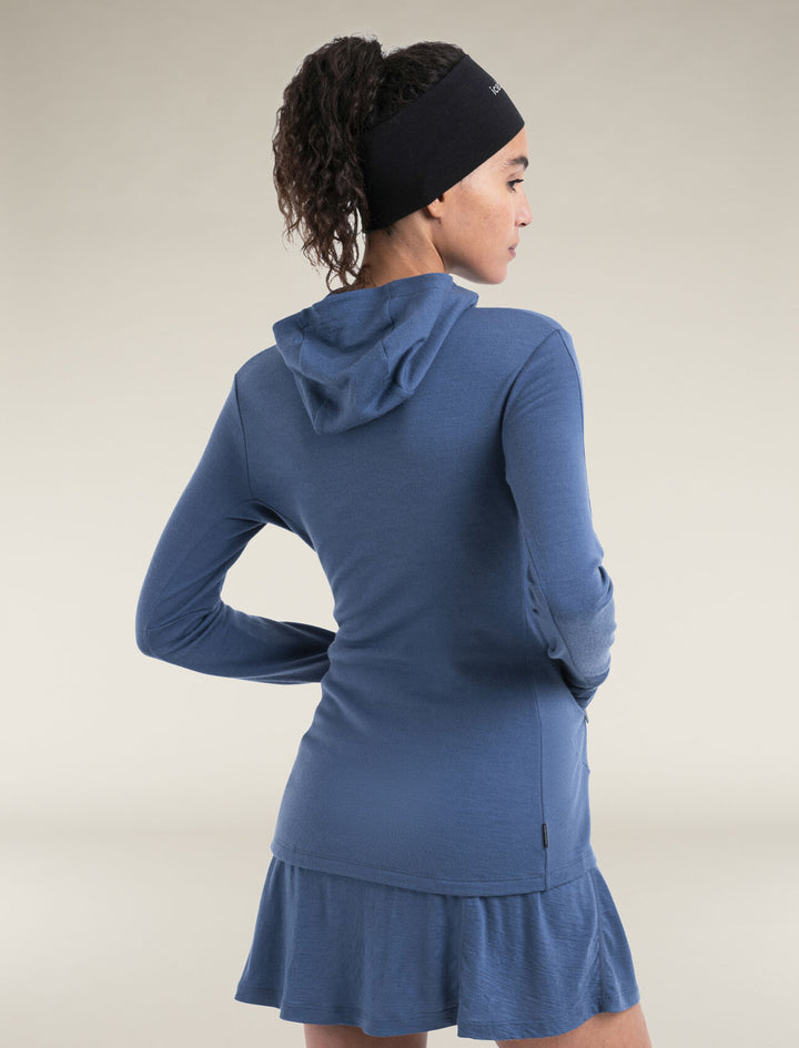 Womens Merino 260 Quantum Long Sleeve Zip Hoodie Dawn BA56XR