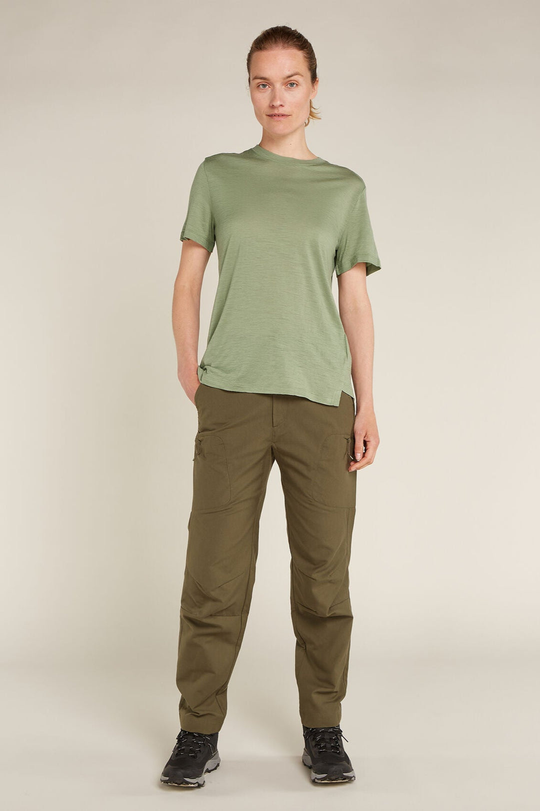 Womens Merino 150 Tech Lite SS Relaxed T-Shirt Lichen 0A56XZ