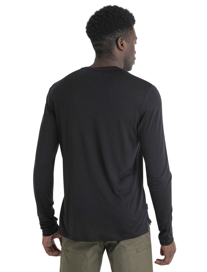 Mens 125 Cool-Lite™ Merino Blend Sphere III Long Sleeve T-Shirt Black 0A56ZL
