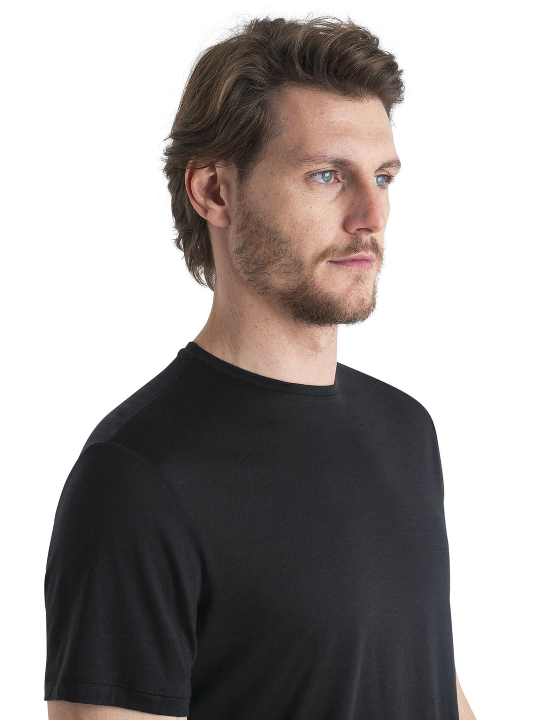 Mens Merino Blend 125 Cool-Lite Sphere SS Tee T-Shirt Black  0A56ZM