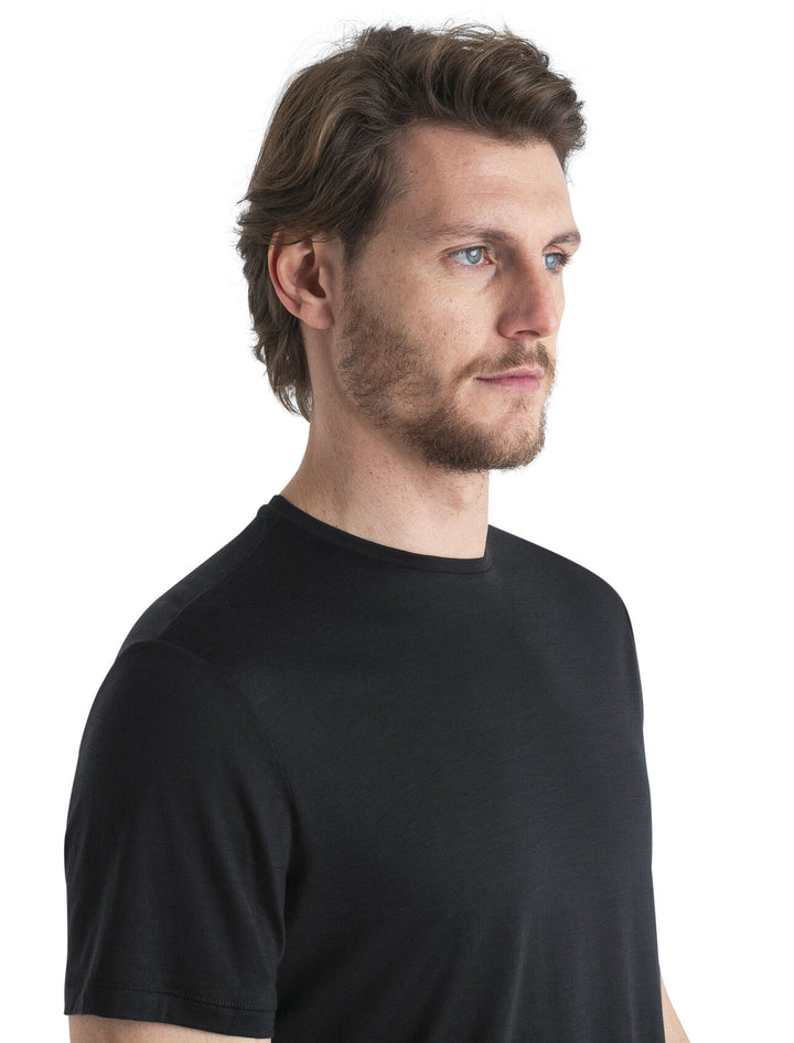Mens Merino Blend 125 Cool-Lite Sphere SS Tee T-Shirt Black  0A56ZM