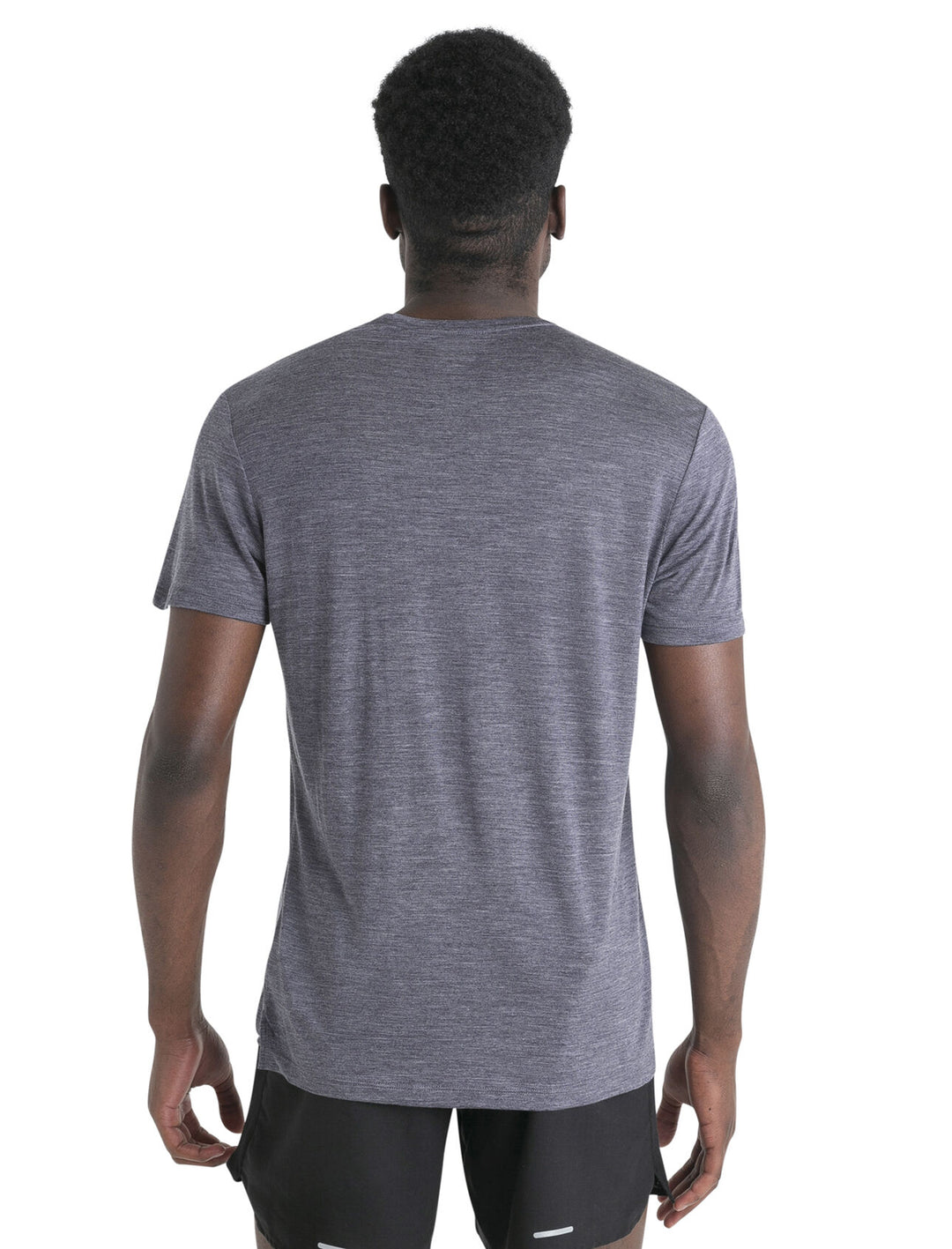 Mens Merino Blend 125 Cool-Lite Sphere SS Tee T-Shirt Midnight Heather 0A56ZM