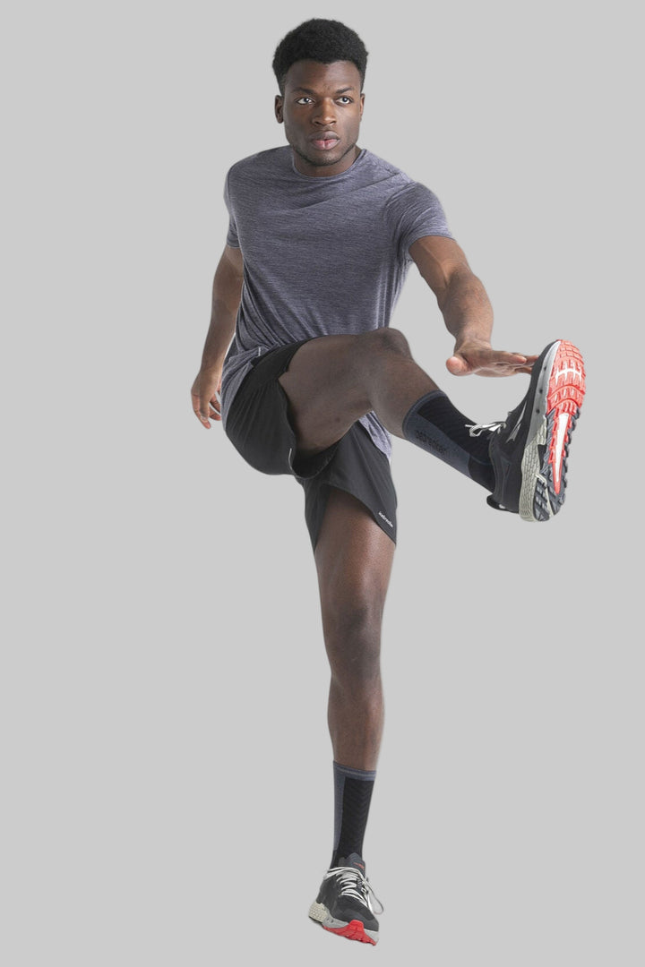 Mens Merino Blend 125 Cool-Lite Sphere SS Tee T-Shirt Midnight Heather 0A56ZM