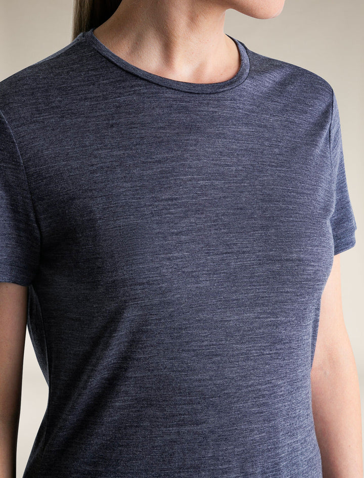Womens Merino Blend 125 Cool-Lite™ Sphere SS T-Shirt Midnight Navy Heather  0A56ZO