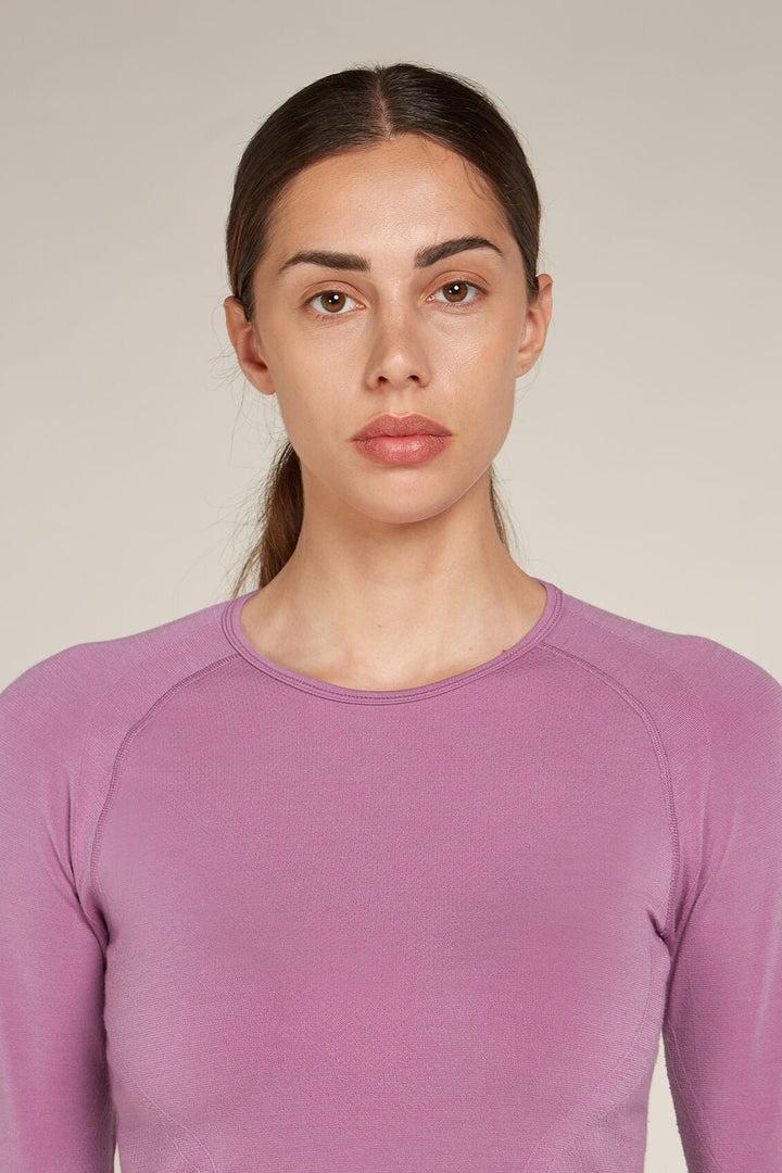 Womens Merino Blend 260 ZoneKnit™ Seamless LS Crewe Thermal Deco 0A571G