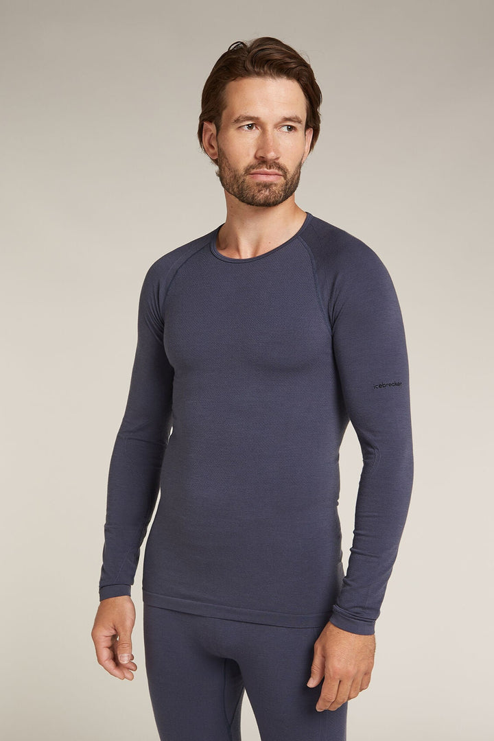 Mens Merino Blend 260 ZoneKnit™ Seamless LS Crewe Thermal Top Graphite  0A571H