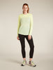 Womens Merino Blend 125 Cool-Lite™ Sphere L S T-Shirt Colour Block Ashen/Citrine 0A571L