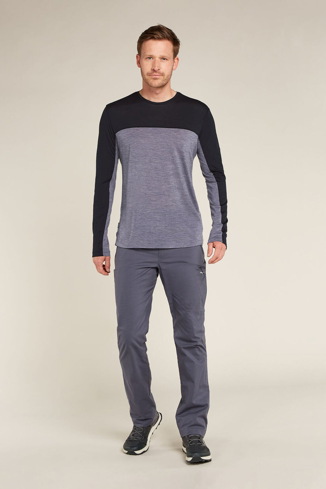Mens Merino Blend 125 Cool-Lite™ Sphere Long Sleeve T-Shirt Colour Block