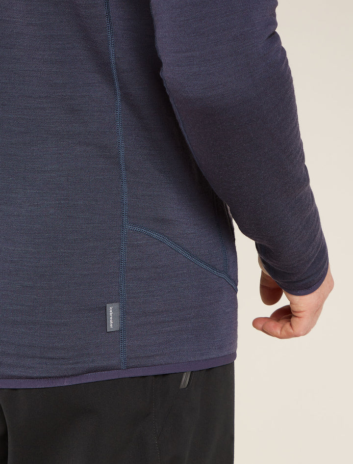 Mens Merino 400 RealFleece™ Descender Long Sleeve Zip Black 0A571Q