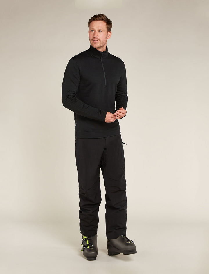 Mens Merino 360 Realfleece™ Elemental Long Sleeve Half Zip  Black  0A571S