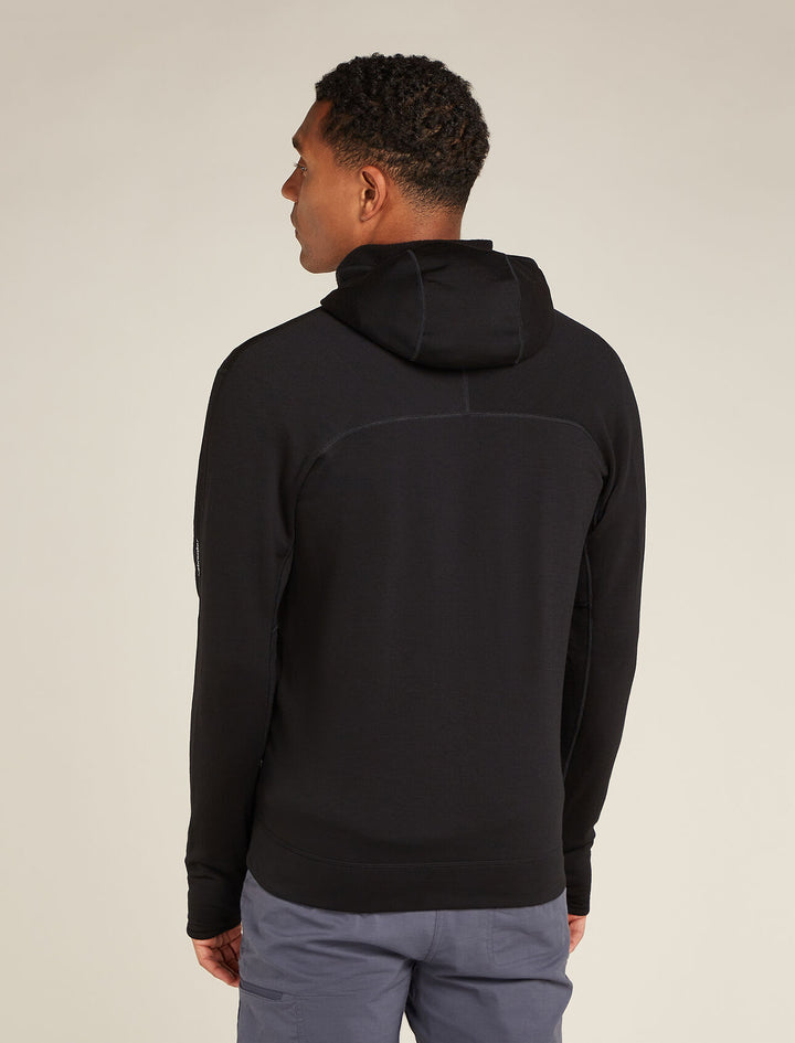 Mens Merino 360 Realfleece™ Elemental Long Sleeve Zip Hoodie Black 0A571U