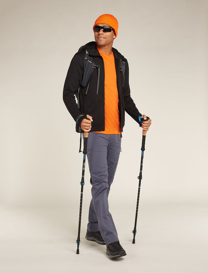 Mens Merino 360 Realfleece™ Elemental Long Sleeve Zip Hoodie Black 0A571U