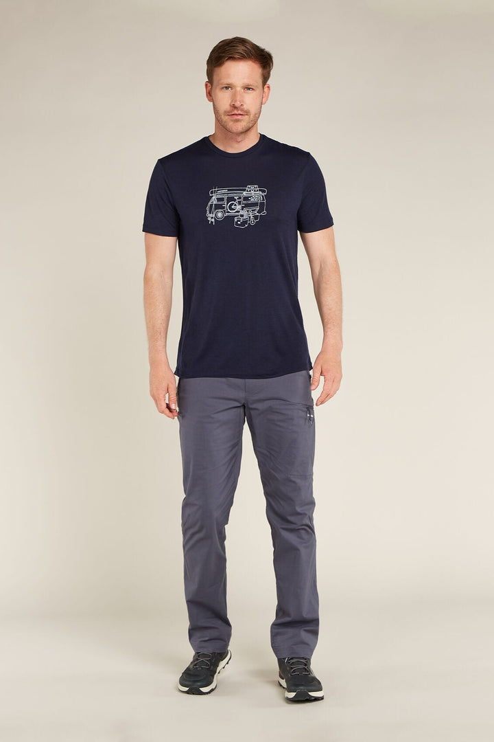 Mens Merino 150 Tech Lite Short Sleeve T-Shirt Van Life Midnight Navy 0A572G