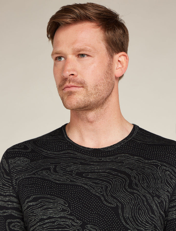 Mens Merino 260 Vertex LS Crewe Thermal Top Snow Guide Black/Galaxy 0A5737